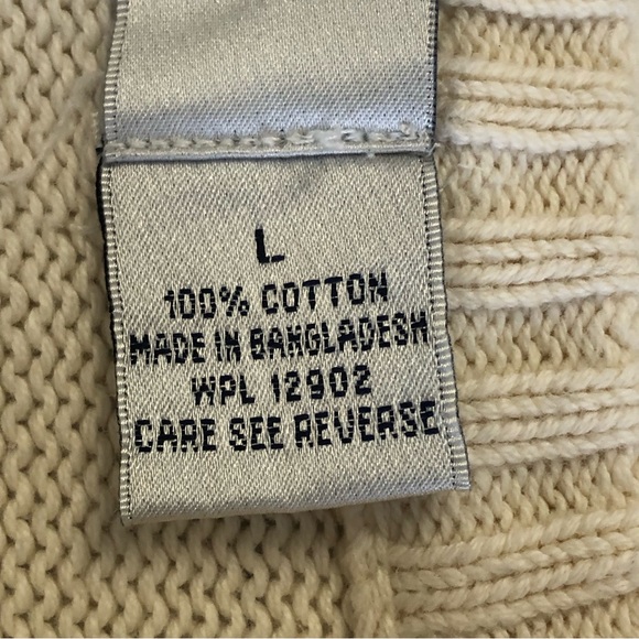 BILL BLASS Menswear Men’s Cream Crewneck Knit Pullover Sweater Size L - Picture 11 of 11